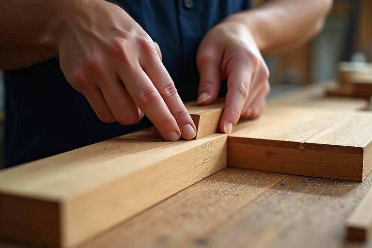 職人による家具の組み立て